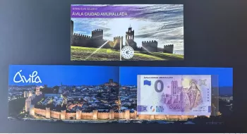Billet touristique Souvenir 2022 Espagne Avila Ciudad Amurallada