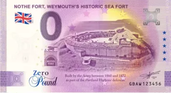Billet Souvenir 2023 £0 Angleterre Nothe Fort, Weymouth's Historic Sea Fort