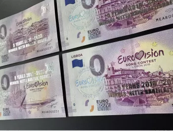 Billet Souvenir 2018 Portugal Eurovision 2018 5 years Netta Barzilai Israel