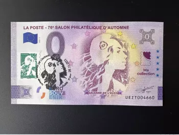 Billet  Souvenir 2023 France Poste Salon Philatélique d'Automne timbre 1er jour