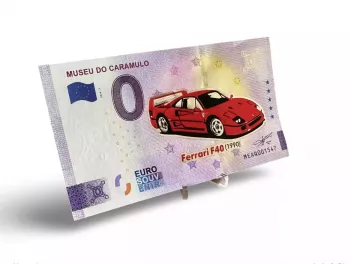 Billet Souvenir 2024 Portugal Museu do Caramulo - Ferrari F40 (1990) Gold
