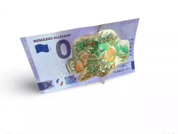Billet touristique Souvenir 2022 Wesolego Alleluja! "Gold" (lapin)