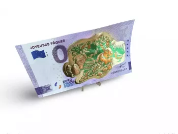 Billet Souvenir 2022 Joyeuses Pâques "Gold" (lapin) - Anniversary 2020