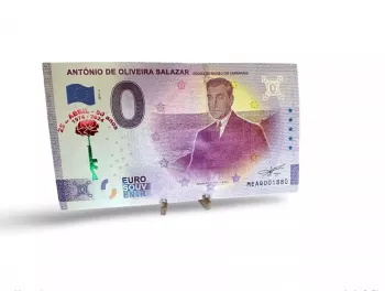 Billet Souvenir 2021 Portugal Antonio Salazar "25 de Abril 50 Anos" Gold