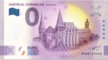 Billet touristique Souvenir 2023 Roumanie Castelul Corvinilor
