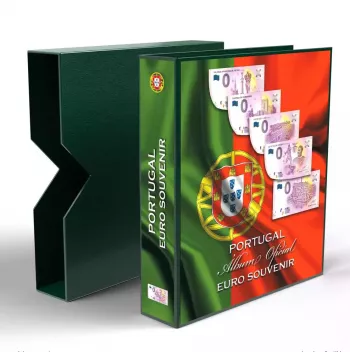 ABAFIL Album vide "drapeau" pour les billets 0 € Souvenir Portugal avec boitier