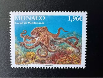 Monaco 2024 YT 3443 SANS WITHOUT logo Europa CEPT Mediterranean octopus