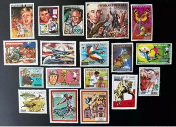 Guinea 1991 Mi. 1322 - 1339 overloaded WWF Olympic Games Tennis Soccer 18v