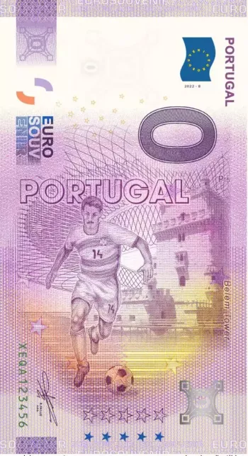 Billet touristique Souvenir 2022 Portugal Portugal Football 2022 Qatar