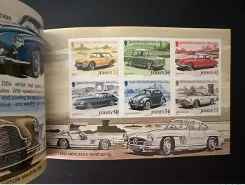 Jersey 2005 Mi. MH 18 VARIETY IMPERF Booklet Motor Festival Classic cars