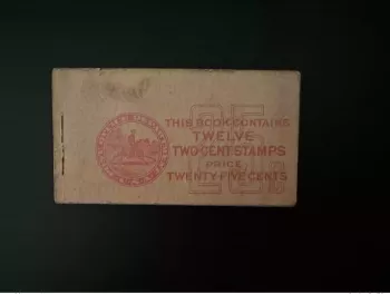 USA 1926? Mi. 263 Booklet notebook 6x George Washington (half)