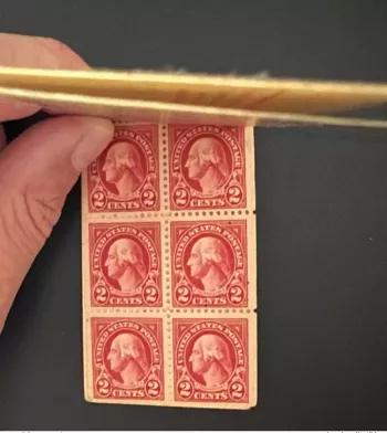 USA 1926? Mi. 263 Booklet notebook 6x George Washington (half)