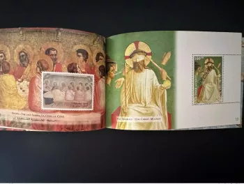 Palestine  2000 Mi. MH 153 - 155 Holy Year Bethlehem RARE SPECIMEN BOOKLET