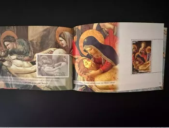 Palestine  2000 Mi. MH 153 - 155 Holy Year Bethlehem RARE SPECIMEN BOOKLET