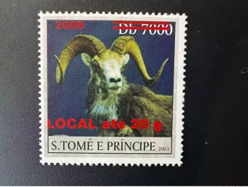 São Tomé & Príncipe 2009 Mi. 3990I-3995I Schaf Fauna 1 Wert
