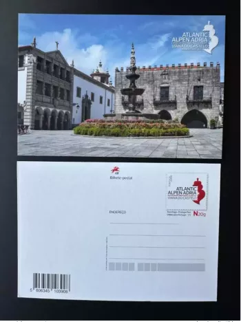 Portugal 2019 Ganzsache Atlantic Alpen Adria Stamp Show Exposição