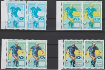 Madagascar 1998 Mi. 1956 paires Essai couleurs proofs FIFA France Football