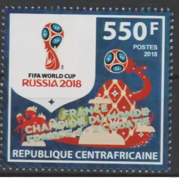 Zentralafrika 2018 Aufdr. (II) FRANCE FIFA WM Russland Fußball