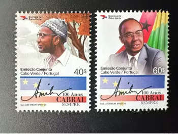 Cap Vert 2024 Mi. ? Emission Commune Amilcar Cabral Portugal drapeau flag