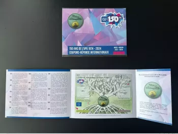 Specimen folder Union Marcophile Marcophilex UPU Abidjan 150 years Coupon 550 ex