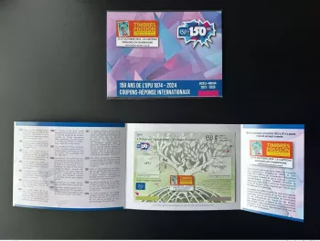 Specimen folder Stamps Passion 2024 UPU Abidjan 150 years old IRC coupon CRI