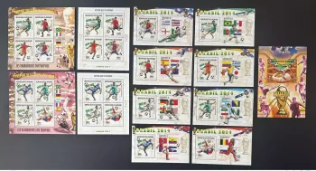 Burundi 2014 Mi. 3373-3381 Bl. 423-431 FIFA Fußball WM Brasilien