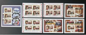 Congo 2012 Mi. 2143 - 2145 Bl. 485 487 Formula 1 Ferrari Senna Fangio Car