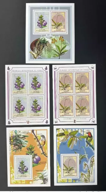 Congo  2012 Mi. 2070 - 2071 Bl. 412 - 413 fleurs flowers Orchidées Orchids flore