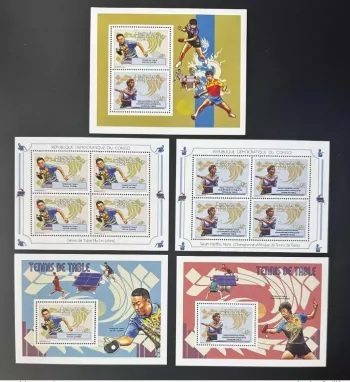 Congo 2012 Mi. 2104 - 2105 Bl. 446 - 447 Tennis table Ping Pong Sport Chine