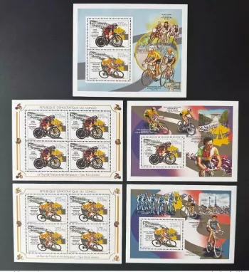 Congo 2012 Mi. 2068 - 2069 Bl. 410 - 411 Tour France Cyclisme Vélo Bicyle