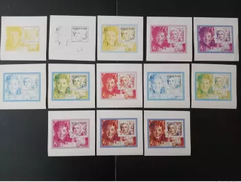 Niger 1996 Mi. 1195 (Bl). essais couleur Marilyn Monroe Cinema Actrice Hollywood