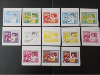 Niger 1996 Mi. 1194 (Bl).  essais couleur Elvis Presley Musique Singer guitare