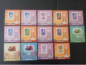 Sénégal 1976 Mi. Bl. 21 - 26 essais couleur Jeux Olympiques Montreal Munich 1972