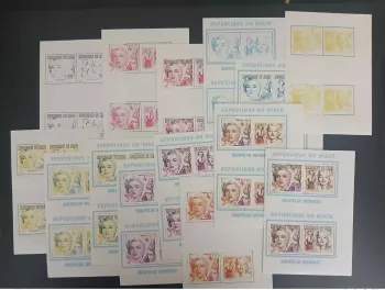 Niger 1996 Mi. 1195 - 1198 UNCUT essais couleur Marilyn Monroe Cinema Hollywood