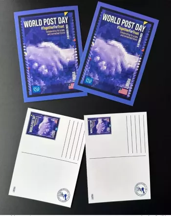 Liberia 2023 Stationery Entier Journée Mondiale Poste World Post Day UPU