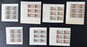 Congo Kinshasa 1963 Mi. 131 - 137 non dentelé feuillet de 6 La CEE aide le Congo