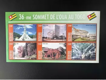 Togo 2000 Mi. 2998 - 3003 36e Sommet La Paix en Afrique Peace Frieden OUA O.U.A.