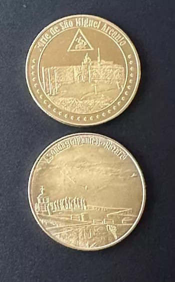Médaille souvenir "Nazaré Ondas / Forte S. Miguel"