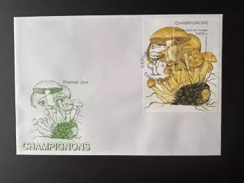 Guinée 1995 Mi. Bl. 500 FDC 1er Jour Champignons comestibles Mushrooms Pilze