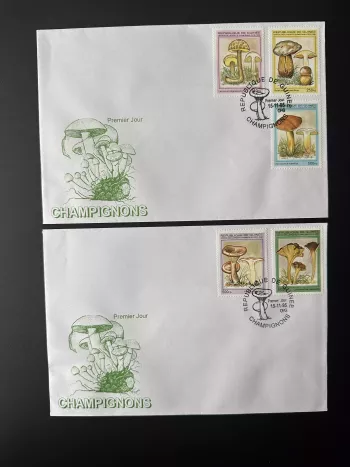Guinée 1995 Mi. 1568 - 1573 FDC 1er Jour Champignons Mushrooms Pilze Funghi