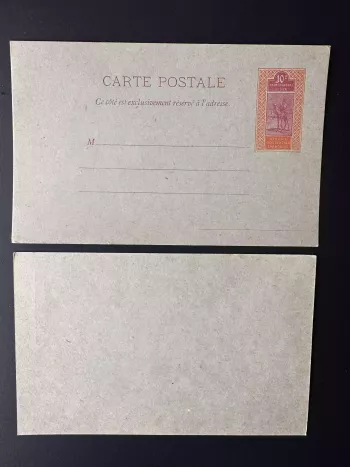 Upper Senegal Niger 1915 - 1917 CP 4 Stationery Méhariste uncirculated 10c
