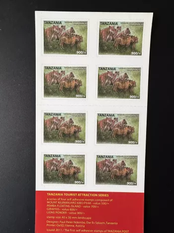 Tanzania 2011 Mi. 4820 Booklet Wild Animals Wildlife Lions Serengeti