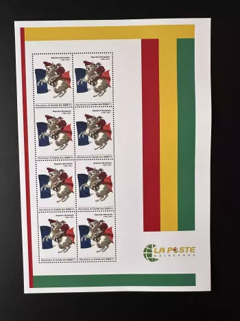 Guinée 2023 Mi. 18129 Personalized Napoléon Bonaparte Cheval Horse Drapeau Flag