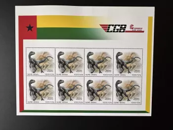 Guinea Bissau 2023 Mi. ? Personalized Dinosaure Dinosaur velociraptor