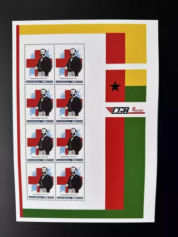 Guinea Bissau 2023 Mi. ? Personalized Henri Henry Dunant Red Cross Croix Rouge