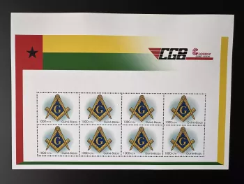 Guinea Bissau 2023 Mi. ? Personalized franc-maçons Freimaurer freemasonry
