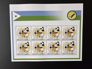 Dschibuti 2023 Walt Disney Mickey Mouse Steamboat Willie Schiff