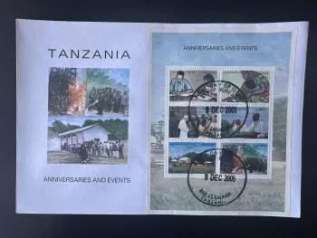 Tanzania 2005 Mi. 4335 - 4540 FDC 1er jour Events Pope John Paul II Jean Pape