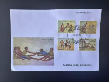 Tanzania 2009 Mi. 4680 - 4683 FDC 1st day Youth Sports tennis dance