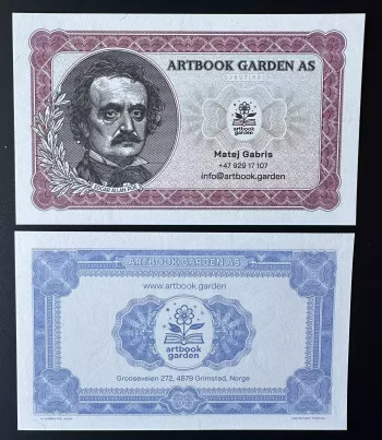 2023 / 2024 Matej Gabris Artbook Garden AS Edgar Allan Poe UNC SPECIMEN ESSAY